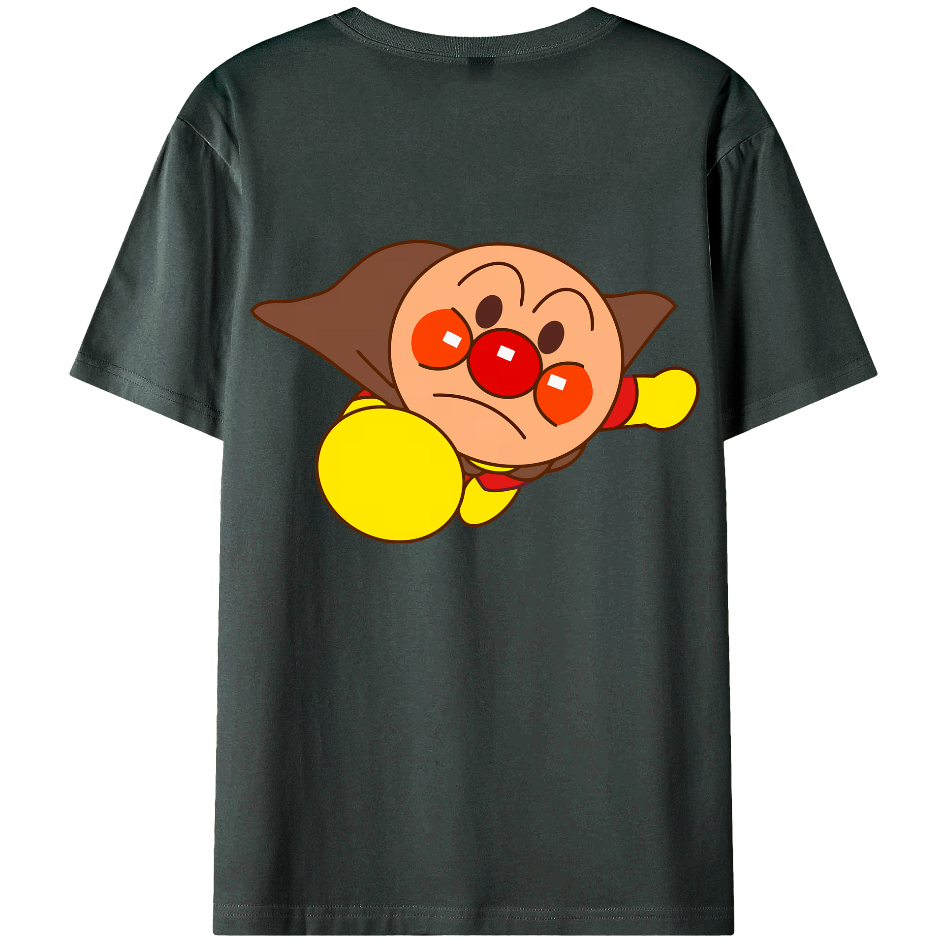 （画像用） アンパンマン Anpanman 綿100％ メンズ半袖Tシャツ（バックプリント） 通気性